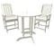 Highwood Usa Lehigh 3pc Round Counter Height Outdoor Patio Furniture Dining Set AD-CNL36-WHE - alternate 1